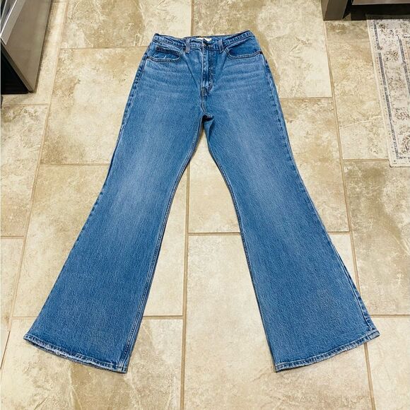 Levi’s Premium 70s High Flare Jeans 28x32 Stretch Denim EUC Retro Style - Picture 3 of 14
